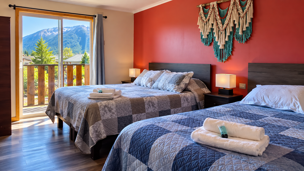 Habitación del Hotel Boutique CasaBlanca en Puerto Cisnes, Región de Aysén
2. Línea final